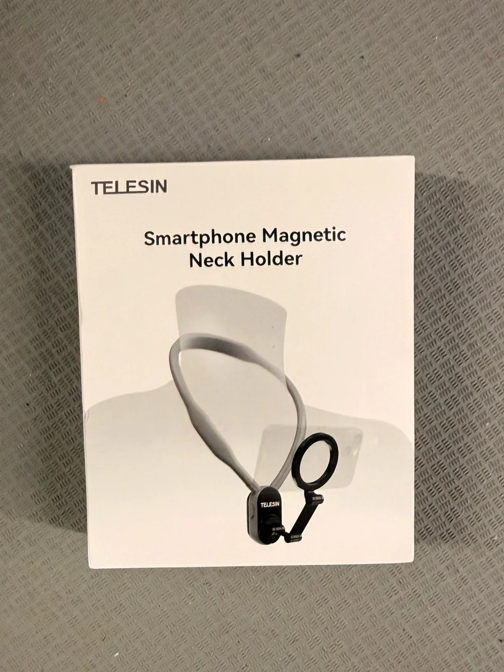 Smartphone Magnetic Neck Holder - Black